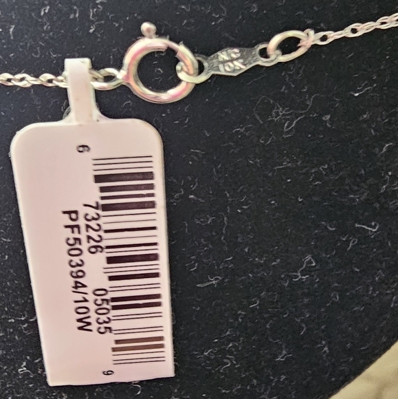 10K Gold Lab Created Emerald Necklace with Diamond Accents - Picture 4 of 6